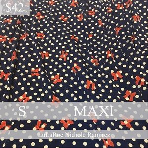Small maxi with polka dots and bows